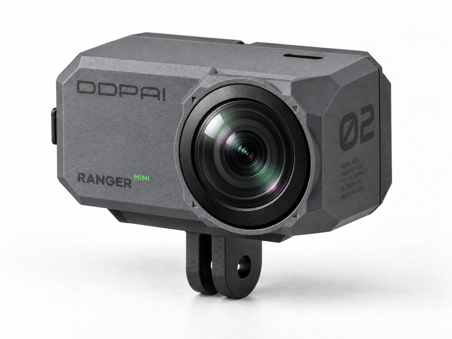 DDPAI Ranger M1, vista frontal de la cámara para moto